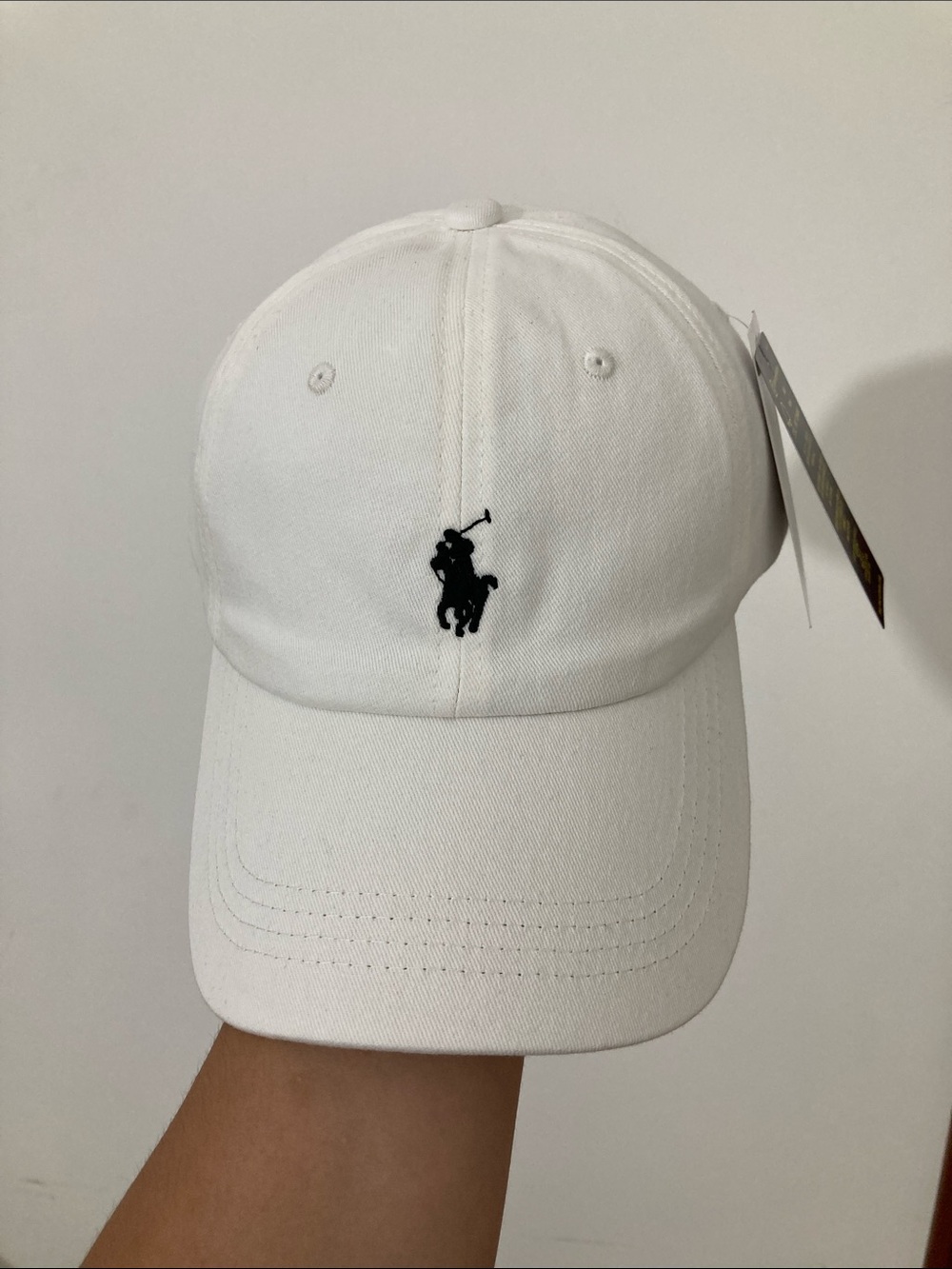 Ralph Lauren Classic Polo Pony White Baseball Cap